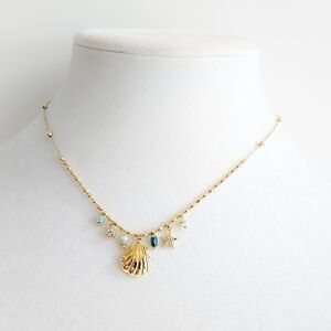 Gold Shell Charm Necklace